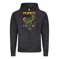 Vintage Black mommy of the birthday boy Vintage Hoodie - MaliasSmallBusiness
