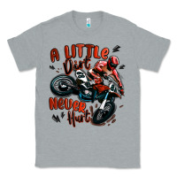 Heather Grey a little dirt never hurt dirt bike Classic Tee - MaliasSmallBusiness