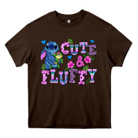 Chocolate Brown cute and fluffy stitch Heavy Core Tee - AdoDesignShop