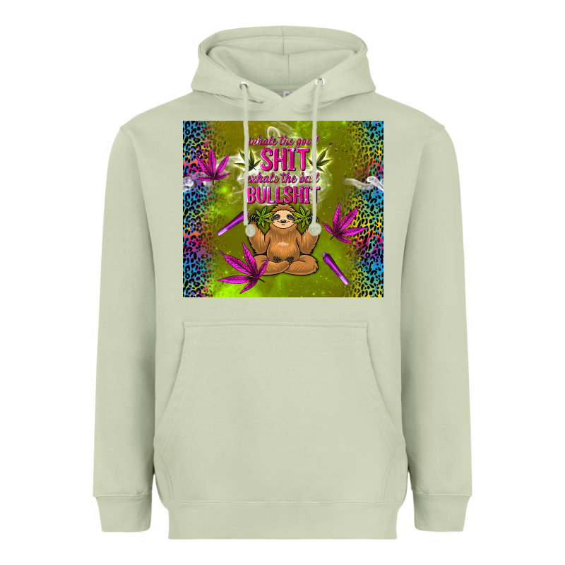 Inhale The Good Shit Exhale The Bad Bullshit Heavyweight Hoodie by TumblerDesignByShophia | Teevron