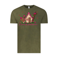 Vintage Olive church is my happy place Vintage Tee - MaliasSmallBusiness