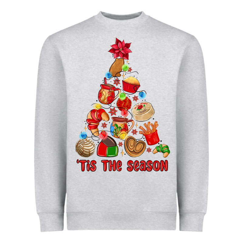 Tis The Season Mexican Christmas Heavyweight Sweatshirt by MaliasSmallBusiness | Teevron