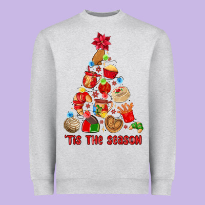 Tis The Season Mexican Christmas Heavyweight Sweatshirt Designed By Maliassmallbusiness