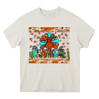 Cream thankful turkey Heavy Core Tee - JahusDesignShop