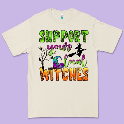 Support Your Local Witches Premium Tee Designed By Bundleandbundleshop