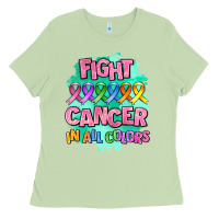 Matcha fight cancer in all colors Ladies Tee - AdoDesignShop