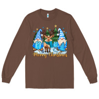 Chestnut merry christmas gnome Long Sleeve Tee - MaliasSmallBusiness