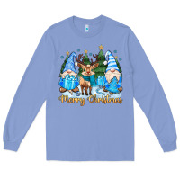 Colony Blue merry christmas gnome Long Sleeve Tee - MaliasSmallBusiness