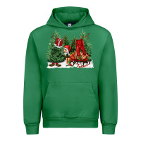 Emerald christmas santa Urban Hoodie - FaDigitalArtStudio