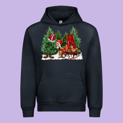 Christmas Santa Urban Hoodie Designed By Fadigitalartstudio