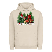 Pigment French Oak christmas santa Urban Hoodie - FaDigitalArtStudio