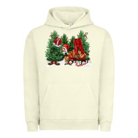 Pigment Pistachio christmas santa Urban Hoodie - FaDigitalArtStudio