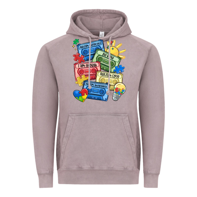 Autism Cassette Tapes Vintage Hoodie by MaliasSmallBusiness | Teevron