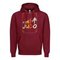 Burgundy Judo Zipper Hoodie - Bettercallsaul