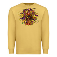 Antique Gold mardi gras sunflower Premium Sweatshirt - CowGirlArtShop