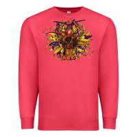 Cardinal mardi gras sunflower Premium Sweatshirt - CowGirlArtShop