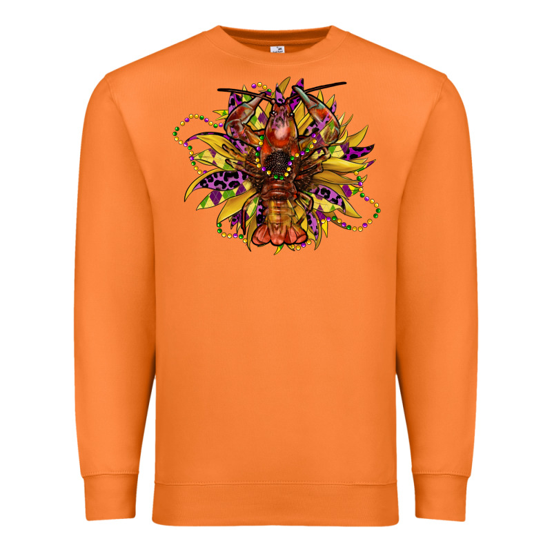 Mardi Gras Sunflower Premium Sweatshirt by CowGirlArtShop | Teevron