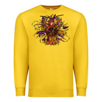 Lemon mardi gras sunflower Premium Sweatshirt - CowGirlArtShop