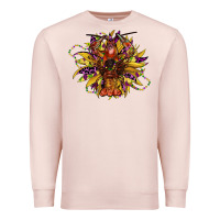 Pale Pink mardi gras sunflower Premium Sweatshirt - CowGirlArtShop