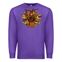 Purple mardi gras sunflower Premium Sweatshirt - CowGirlArtShop