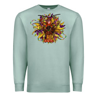 Seafoam mardi gras sunflower Premium Sweatshirt - CowGirlArtShop