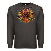 Smoke mardi gras sunflower Premium Sweatshirt - CowGirlArtShop