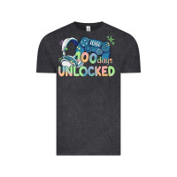 Vintage Black level 100 days unlocked Vintage Tee - MaliasSmallBusiness