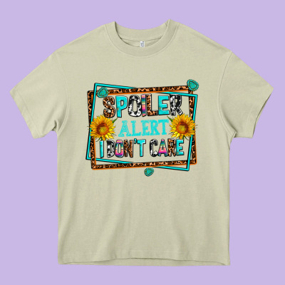 Spoiler Alert I Dont Care Heavy Core Tee Designed By Adodesignshop