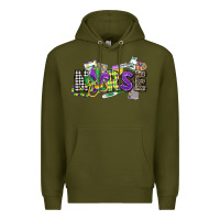 Army Green nurse mardi gras Premium Hoodie - CowGirlArtShop