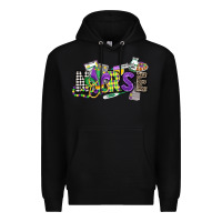 Black nurse mardi gras Premium Hoodie - CowGirlArtShop