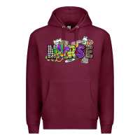 Burgundy nurse mardi gras Premium Hoodie - CowGirlArtShop