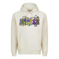 Oatmeal Heather nurse mardi gras Premium Hoodie - CowGirlArtShop