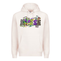 Pale Pink nurse mardi gras Premium Hoodie - CowGirlArtShop