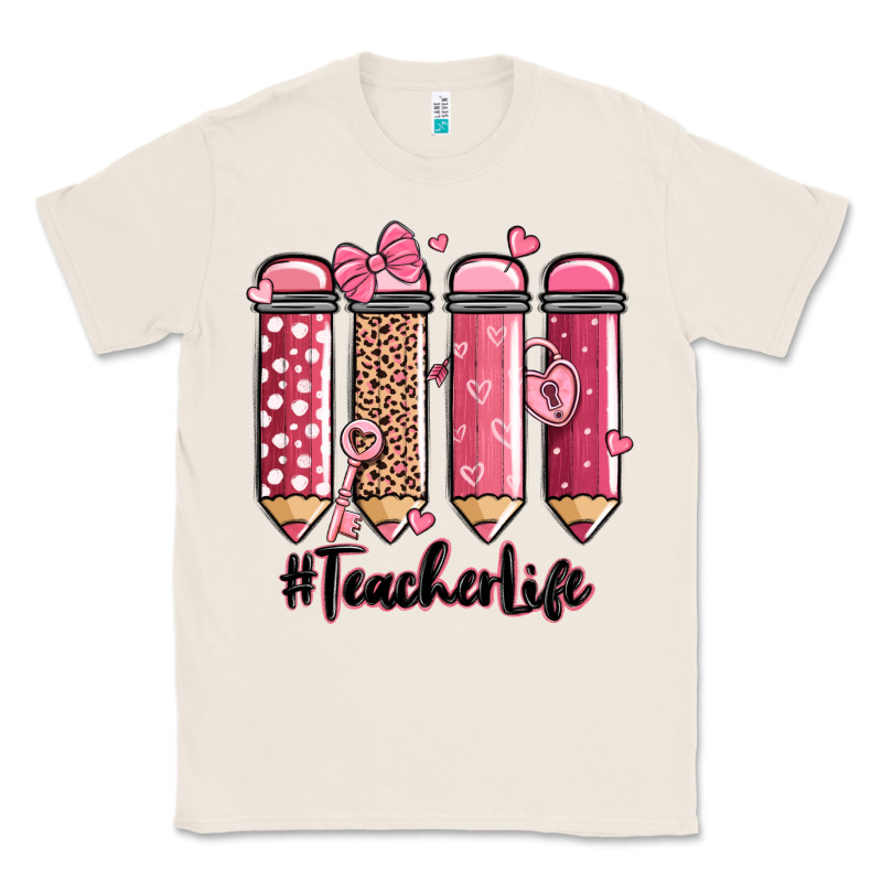 Valentine's Day Teacher Life Pencils Classic Tee by MaliasSmallBusiness | Teevron
