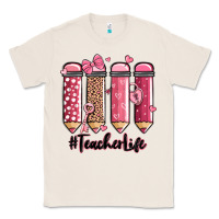 Natural valentine's day teacher life pencils Classic Tee - MaliasSmallBusiness