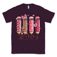 Plum valentine's day teacher life pencils Classic Tee - MaliasSmallBusiness