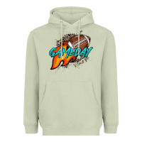 Matcha Game day leopard fire and ball Heavyweight Hoodie - HowdyJamesFarm