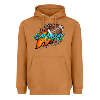 Meerkat Game day leopard fire and ball Heavyweight Hoodie - HowdyJamesFarm