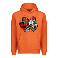 Carrot heart  wood slice ornament Premium Hoodie - JahusDesignShop
