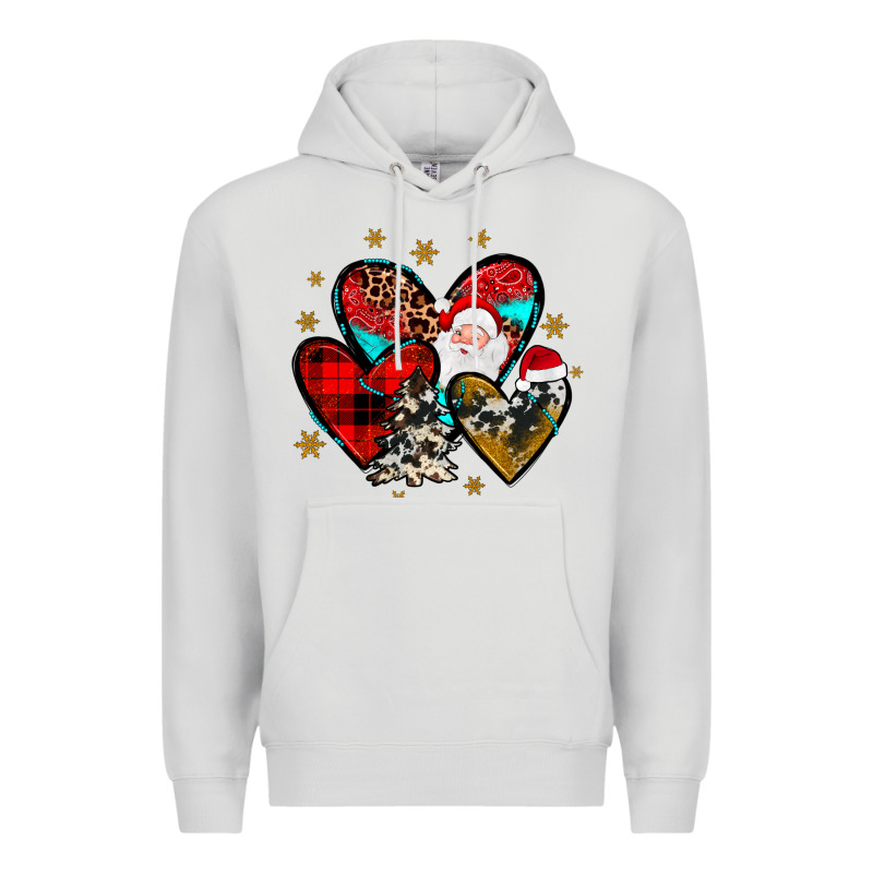 Heart  Wood Slice Ornament Premium Hoodie by JahusDesignShop | Teevron