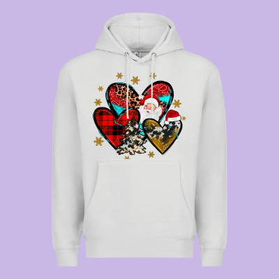 Heart  Wood Slice Ornament Premium Hoodie Designed By Jahusdesignshop