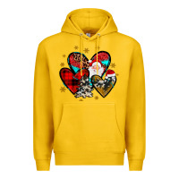 Lemon heart  wood slice ornament Premium Hoodie - JahusDesignShop