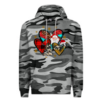 Slate Camo heart  wood slice ornament Premium Hoodie - JahusDesignShop
