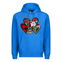 True Royal heart  wood slice ornament Premium Hoodie - JahusDesignShop