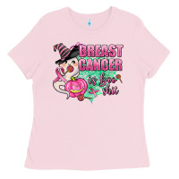 Bubblegum Pink breast cancer is boo shit Ladies Tee - AdoDesignShop