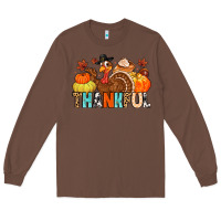 Chestnut thankful Long Sleeve Tee - MaliasSmallBusiness