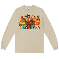 Mushroom thankful Long Sleeve Tee - MaliasSmallBusiness