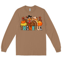 Toasted Coconut thankful Long Sleeve Tee - MaliasSmallBusiness