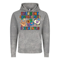 Cloud Rock everyone communicates differently Vintage Hoodie - MaliasSmallBusiness