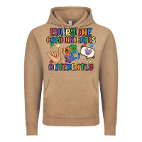 Vintage Coffee everyone communicates differently Vintage Hoodie - MaliasSmallBusiness